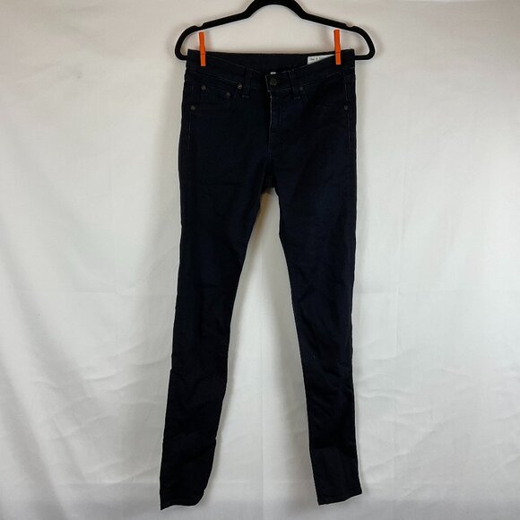 Rag & Bone/Jean Jeans 28 Blue-Black Midnight Legging - Picture 1 of 11